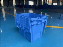 뚜껑이 있는 쌓을 수 있는 보관함